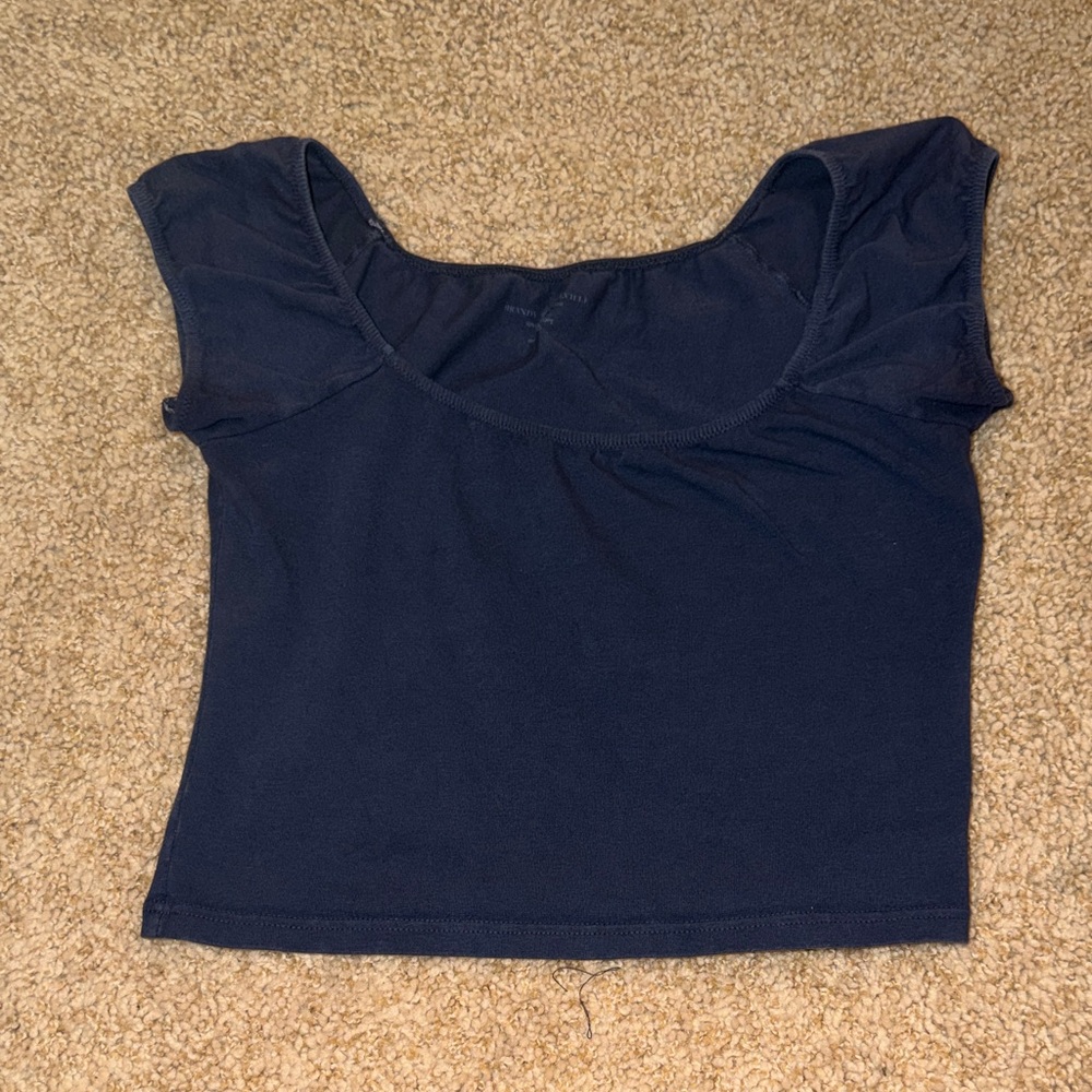 Brandy Melville Navy Crop Top